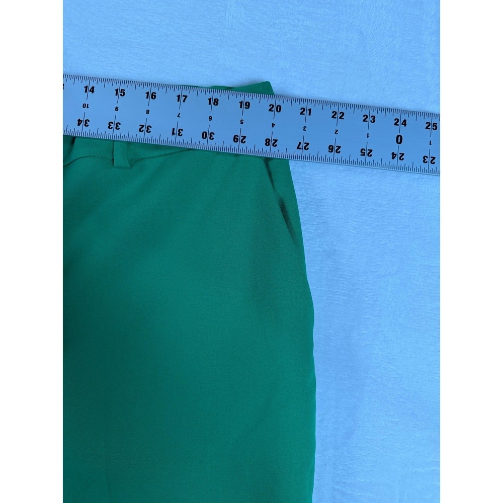 Boden Wide Leg Pants Women 20-22R Green Solid Relaxed Modern Classic Elegant - Picture 7 of 12